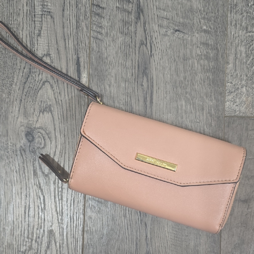 Anne Klein Blush Wristlet Clutch